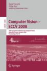 Image for Computer Vision - ECCV 2008