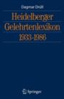 Image for Heidelberger Gelehrtenlexikon 1933-1986