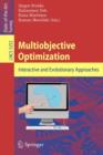 Image for Multiobjective Optimization : Interactive and Evolutionary Approaches