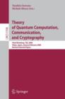 Image for Theory of Quantum Computation, Communication, and Cryptography : Third Workshop, TQC 2008 Tokyo, Japan, January 30 - February 1, 2008, Revised Selected Papers