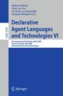 Image for Declarative Agent Languages and Technologies VI