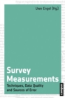 Image for Survey measurements  : techniques, data quality and sources of error