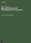 Image for Bibliographie zur Zeitgeschichte 1953-1995, Band V, Supplement 1990-1995