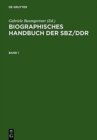 Image for Biographisches Handbuch Der Sbz/Ddr. Band 1+2