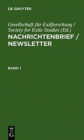 Image for Nachrichtenbrief / Newsletter : 1984 Bis 1993 Mit Gesamtregister