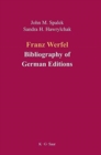 Image for Franz Werfel: Bibliography of German Editions