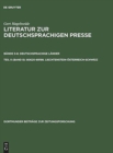 Image for 80620-89198. Liechtenstein-Osterreich-Schweiz : Pressegeschichte Der Lander. Lokale Pressegeschichte