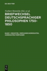 Image for Briefwechsel Deutschsprachiger Philosophen 1750-1850