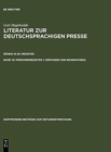 Image for Personenregister ( Verfasser Und Biographien)