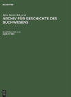 Image for Archiv f?r Geschichte des Buchwesens, Band 21, Archiv f?r Geschichte des Buchwesens (1980)