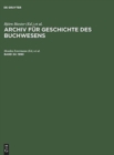 Image for Archiv fur Geschichte des Buchwesens, Band 34, Archiv fur Geschichte des Buchwesens (1990)