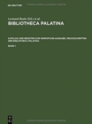 Image for Bibliotheca Palatina, Katalog und Register zur Mikrofiche-Ausgabe. Druckschriften der Bibliotheca Palatina