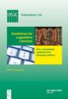 Image for Guidelines for Legislative Libraries: 2nd, completely updated and enlarged edition