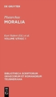 Image for Moralia : Volume V/Fasc 1