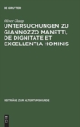 Image for Untersuchungen Zu Giannozzo Manetti, de Dignitate Et Excellentia Hominis : Ein Renaissance-Humanist Und Sein Menschenbild