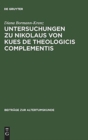 Image for Untersuchungen Zu Nikolaus Von Kues de Theologicis Complementis