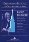 Image for Bach in Greifswald
