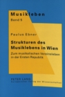 Image for Strukturen des Musiklebens in Wien