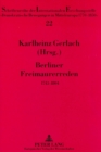 Image for Berliner Freimaurerreden : 1743-1804