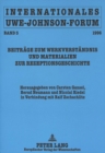 Image for Internationales Uwe-Johnson-Forum. Band 5 (1996) : Beitraege Zum Werkverstaendnis Und Materialien Zur Rezeptionsgeschichte