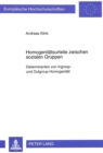 Image for Homogenitaetsurteile zwischen sozialen Gruppen : Determinanten von Ingroup- und Outgroup-Homogenitaet
