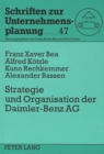 Image for Strategie und Organisation der Daimler-Benz AG : Eine Fallstudie