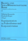 Image for Repraesentation in Foederalismus und Korporativismus