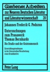 Image for Untersuchungen zum Prosawerk Thomas Bernhards. Die Studie und der Geistesmensch