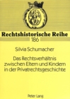 Image for Das Rechtsverhaeltnis Zwischen Eltern Und Kindern in Der Privatrechtsgeschichte