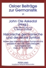 Image for Historische germanische und deutsche Syntax : Akten des internationalen Symposiums anlaelich des 100. Geburtstages von Ingerid Dal, Oslo, 27.9-1.10.1995
