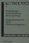 Image for Organisationslernen Durch Wissensmanagement