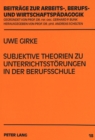 Image for Subjektive Theorien Zu Unterrichtsstoerungen in Der Berufsschule