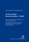 Image for De processibus matrimonialibus : Fachzeitschrift zu Fragen des kanonischen Ehe- und Prozerechtes, Band 7 (2000)