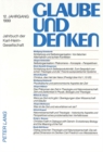 Image for Glaube Und Denken : Jahrbuch Der Karl-Heim-Gesellschaft- 12. Jahrgang 1999