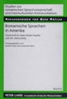 Image for Romanische Sprachen in Amerika : Festschrift Fuer Hans-Dieter Paufler Zum 65. Geburtstag