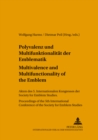 Image for Polyvalenz Und Multifunktionalitaet Der Emblematik - Multivalence and Multifunctionality of the Emblem