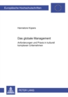 Image for Das Glokale Management : Anforderungen Und Praxis in Kulturell Komplexen Unternehmen