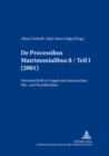 Image for de Processibus Matrimonialibus : Fachzeitschrift Zu Fragen Des Kanonischen Ehe- Und Prozessrechtes, Band 8 / Teil I (2001)