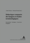 Image for Didactique comparee des langues et etudes terminologiques