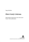 Image for Eliot&#39;s Early Criticism