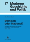 Image for Ethnisch oder National? : Aspekte der russlanddeutschen Emigration in Deutschland 1919-1969