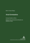 Image for Acta Germanica : German Studies in Africa- Jahrbuch des Germanistenverbandes im suedlichen Afrika- Band 26/27   1998/99