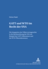 Image for GATT Und Wto Im Recht Der USA