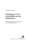 Image for Psychologie Vor Ort - Ein Ruckblick Auf Vier Jahrhunderte