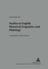 Image for Studies in English Historical Liguistics and Philology