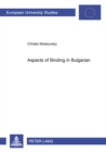 Image for Aspects of Binding in Bulgarian