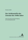 Image for Der Atridenstoff in Der Literatur Der 1940er Jahre