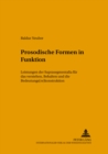 Image for Prosodische Formen in Funktion