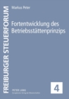 Image for Fortentwicklung des Betriebsstaettenprinzips