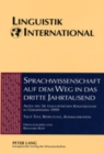 Image for Sprachwissenschaft Auf Dem Weg in das Dritte Jahrtausend Linguistics on the Way into the Third Millennium